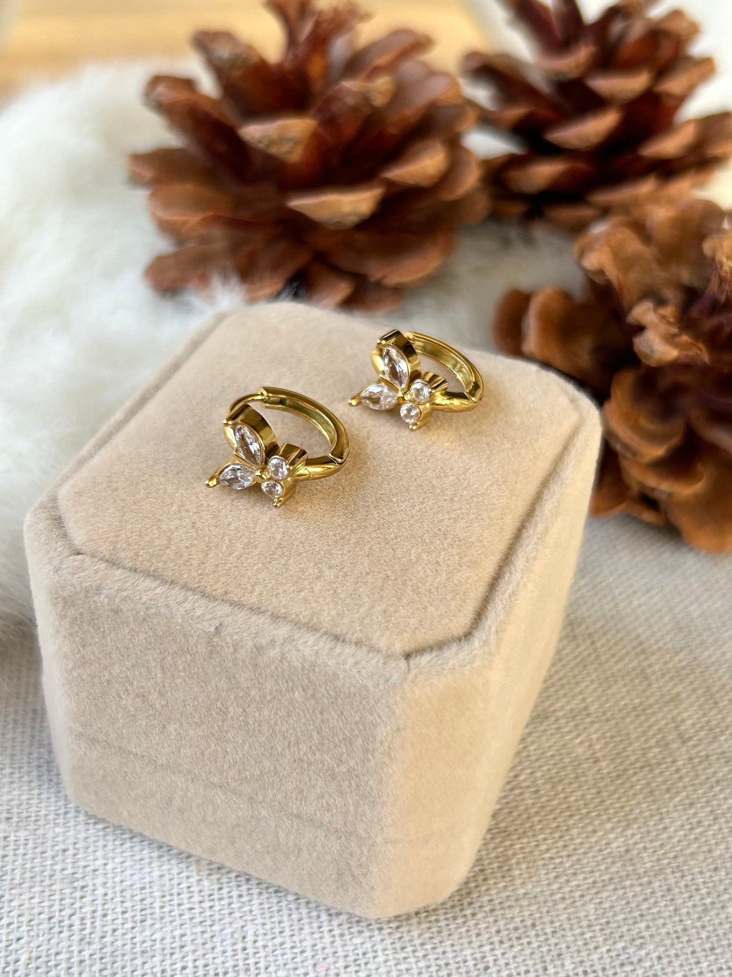 Tiny Butterfly Earrings