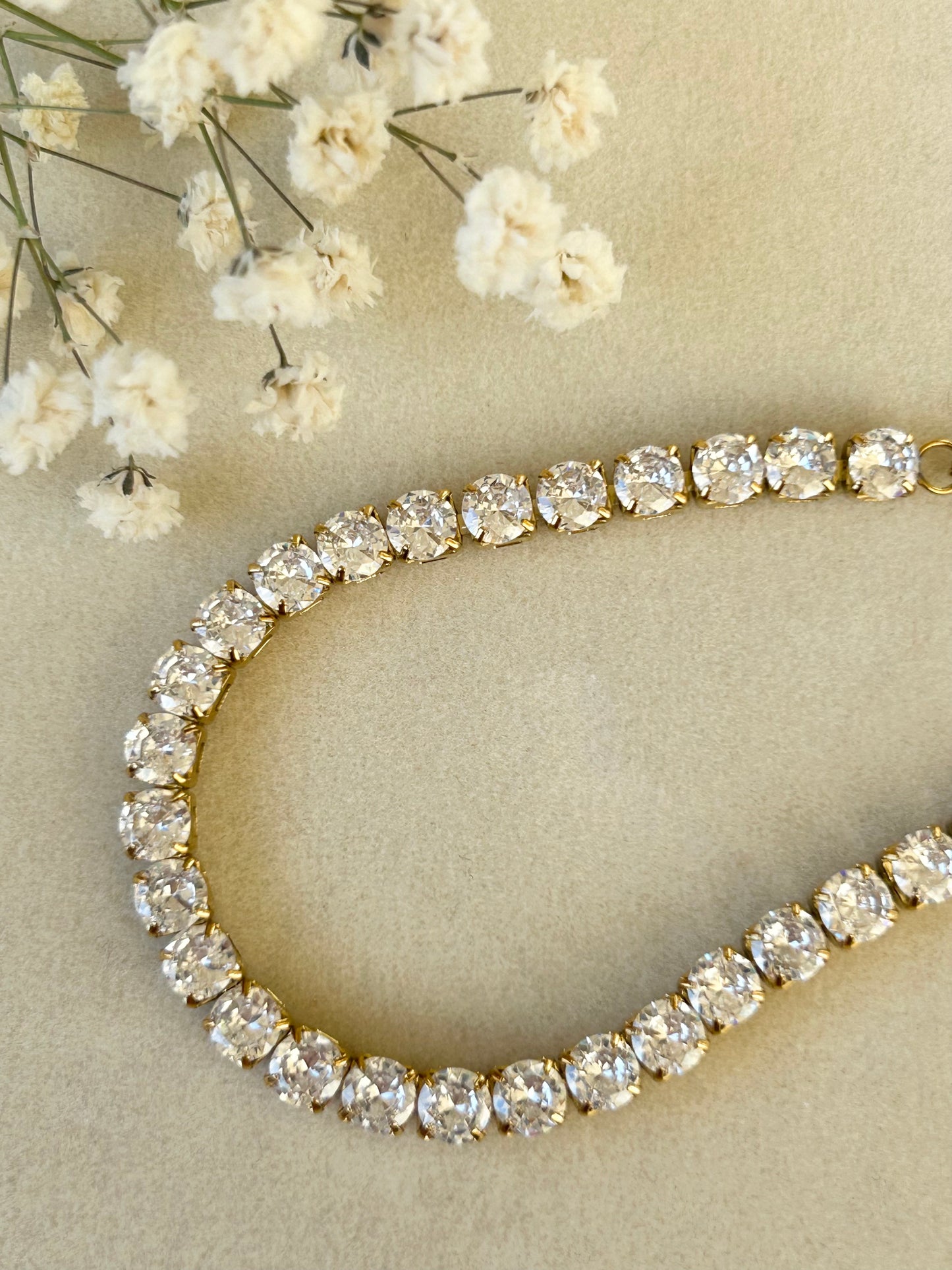 Chunky tennis bracelet