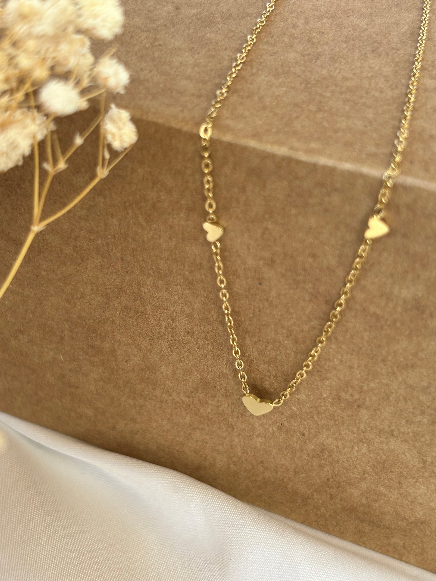 Tiny Hearts Necklace